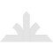 Ekena Millwork Richland Architectural Grade PVC Gable Bracket, 48"W x 28"H x 2"D x 6"F, 14/12 Pitch GBP048X28X0206RIC00 - alternate 3